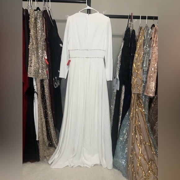 Mac Duggal 55705 NWT A-LINE RHINESTONE WAIST EVENING GOWN - Picture 8 of 10